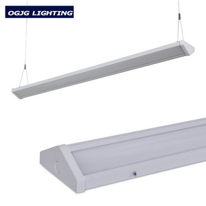 Aluminum linkable up down indoor pull chain switch ceiling linear dimmable led linear light for warehouse