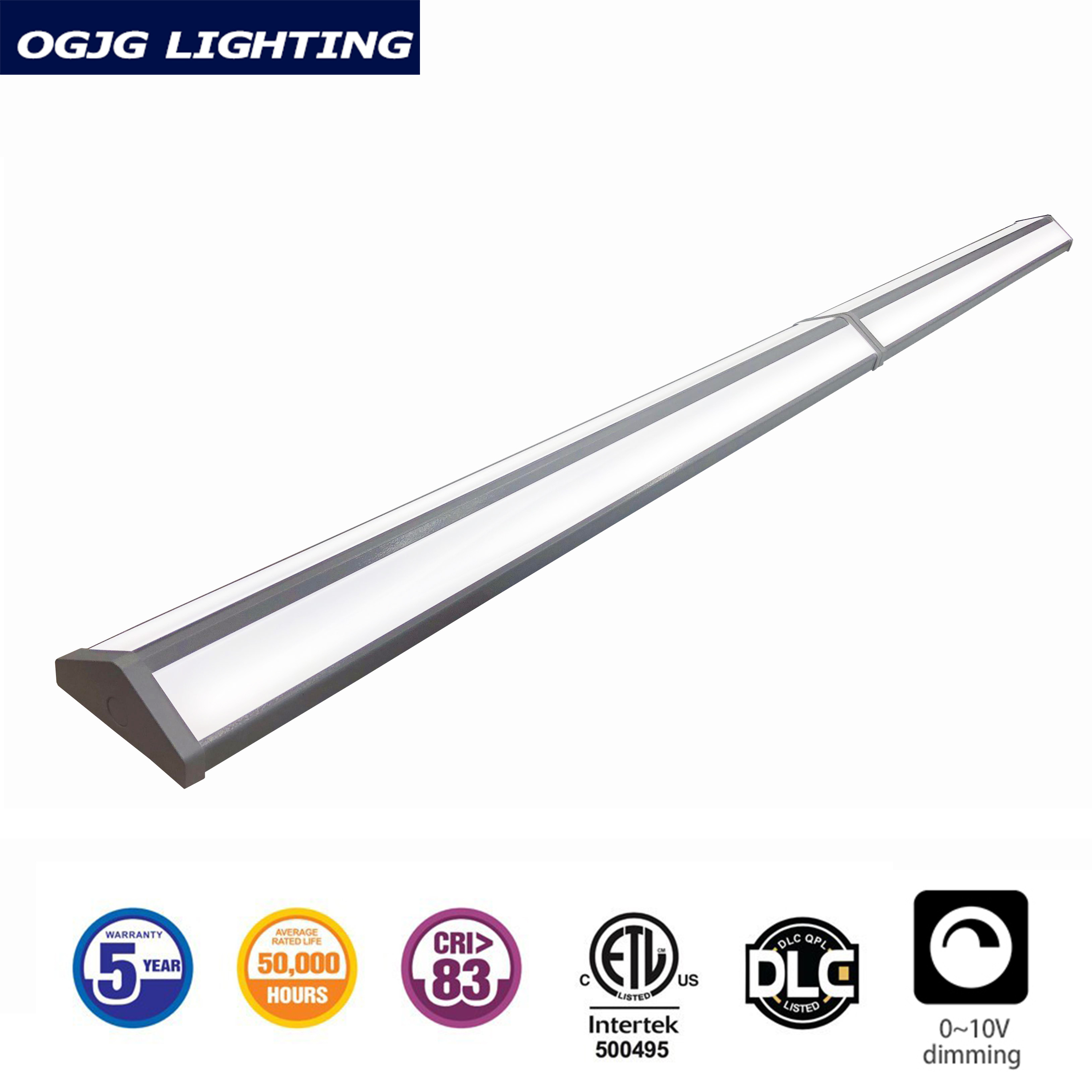 Aluminum linkable up down indoor pull chain switch ceiling linear dimmable led linear light for warehouse