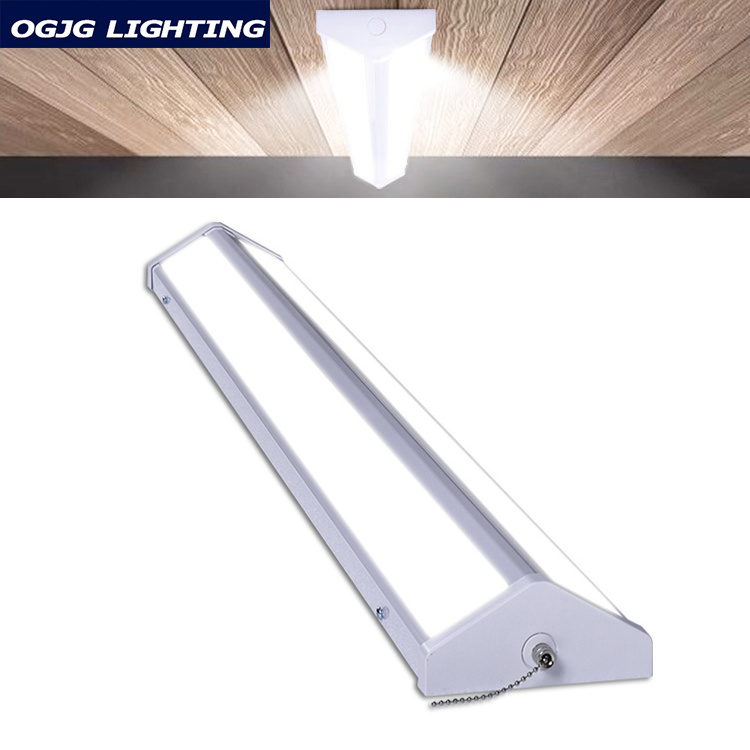 Aluminum linkable up down indoor pull chain switch ceiling linear dimmable led linear light for warehouse