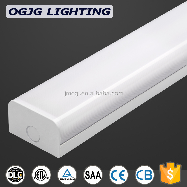 Indoor emergency lamp double tube linear batten fitting LED office ceiling light