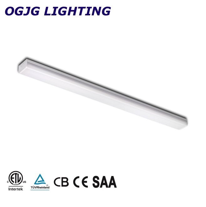 Indoor emergency lamp double tube linear batten fitting LED office ceiling light