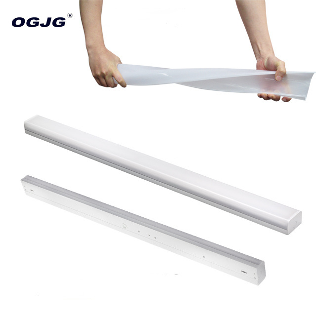 subway replaceable 2x28w led fluorescent lamp Emergency channel PC cover double tubes ceiling lighting