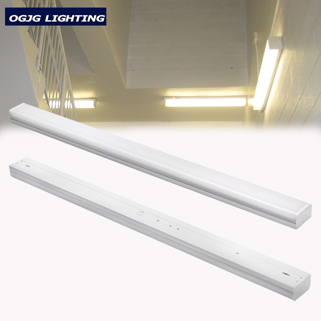 subway replaceable 2x28w led fluorescent lamp Emergency channel PC cover double tubes ceiling lighting