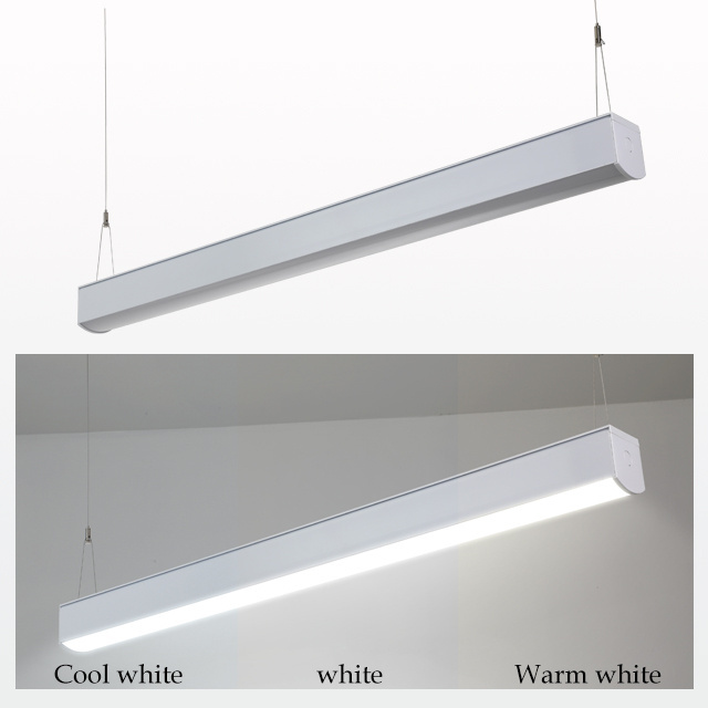 ETL cETL 4ft 5ft 8ft flicker free office pendant lamp 40w 60w 80w led tube hanging light fixture