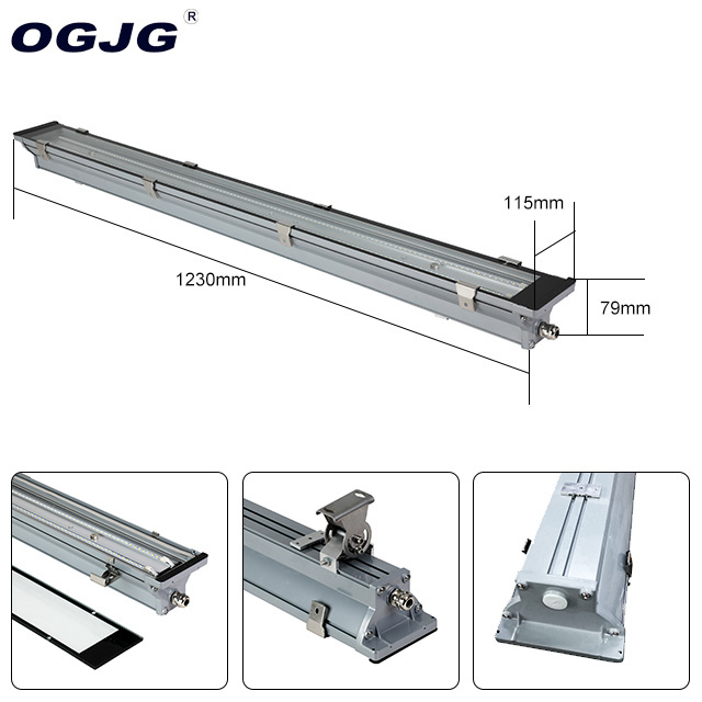 outdoor 2ft 4ft 5ft emergency battery backup vapor tight tunnel batten light subway tri-proof linear lamp IP67 LED Tunnel light