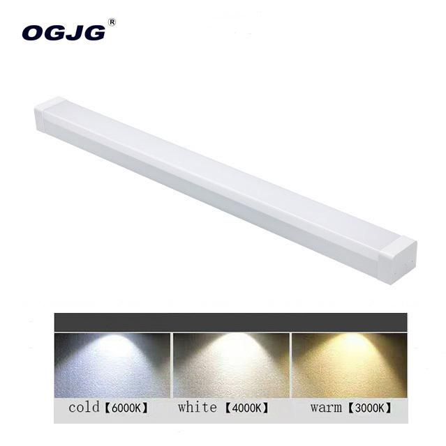 ETL DLC dimming stairwell ceiling led batten lighting indoor motion sensor corridor linear led light fixture