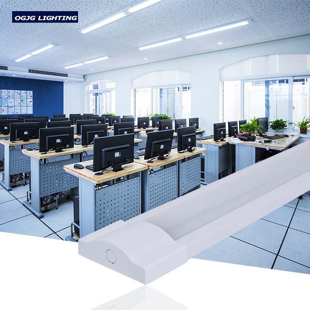 Aluminum housing ceiling mounted linear light dimmable led office batten lighting fixture