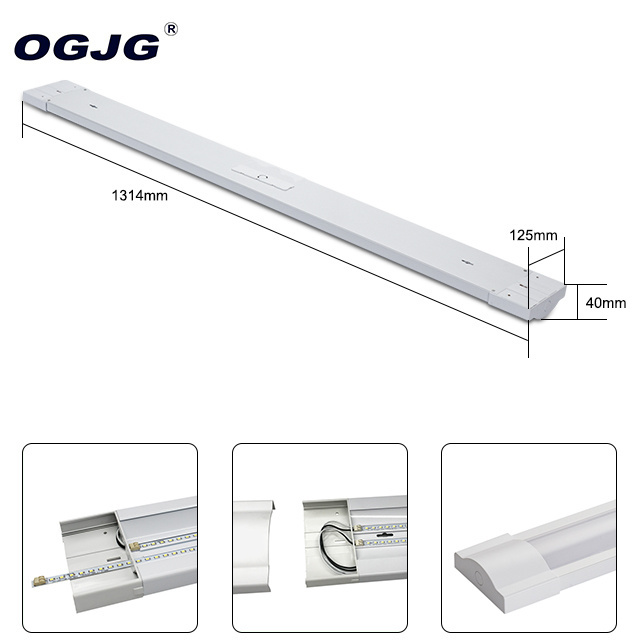 Aluminum housing ceiling mounted linear light dimmable led office batten lighting fixture