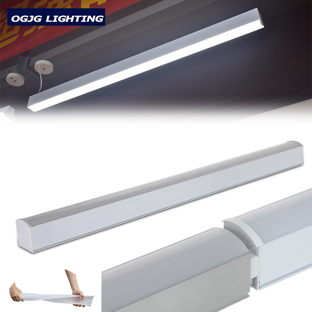 commercial industrial lighting linear 4ft 5ft 8ft 30w 60w led shop light 4 feet led tube fixture