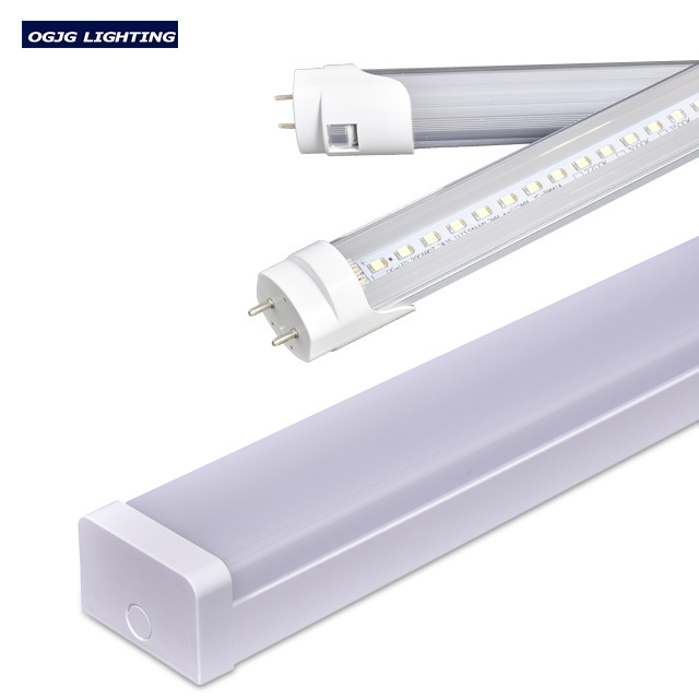 2x36W Batten Light Surface Mounted Fitting with Prismatic diffuser T8 Fluorescent Tube Lamp available LED Linear Lights