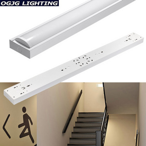 DLC Premium 105lm/w 130lm/w 40W 4ft led wrap light fixture led wraparound light linear ceiling lights