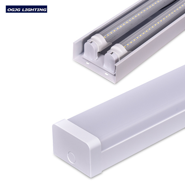 2x36W Batten Light Surface Mounted Fitting with Prismatic diffuser T8 Fluorescent Tube Lamp available LED Linear Lights