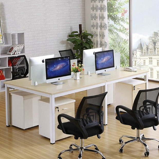 New design manufacturer customized office desk call center workstation open modular 4 person workstation