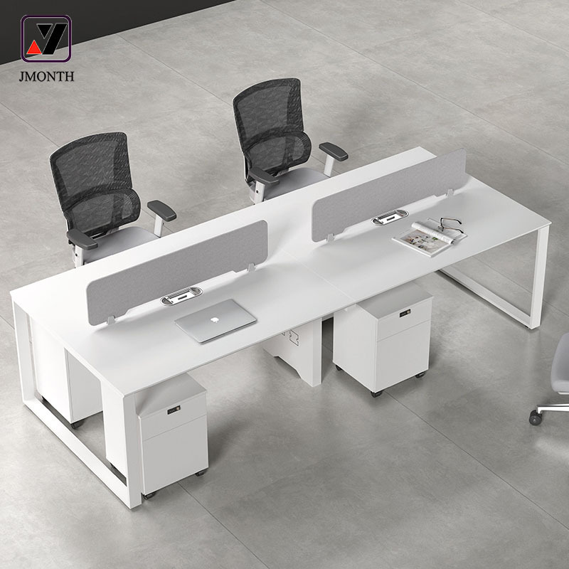 Professional Manufacture Cubicle Modular Modern Wood Office Desk With Cabinet