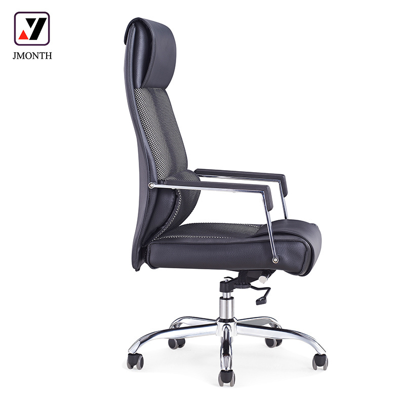 High Back Luxury Revolving Boss Pu Leather Executive Office Chair For Company Furniture