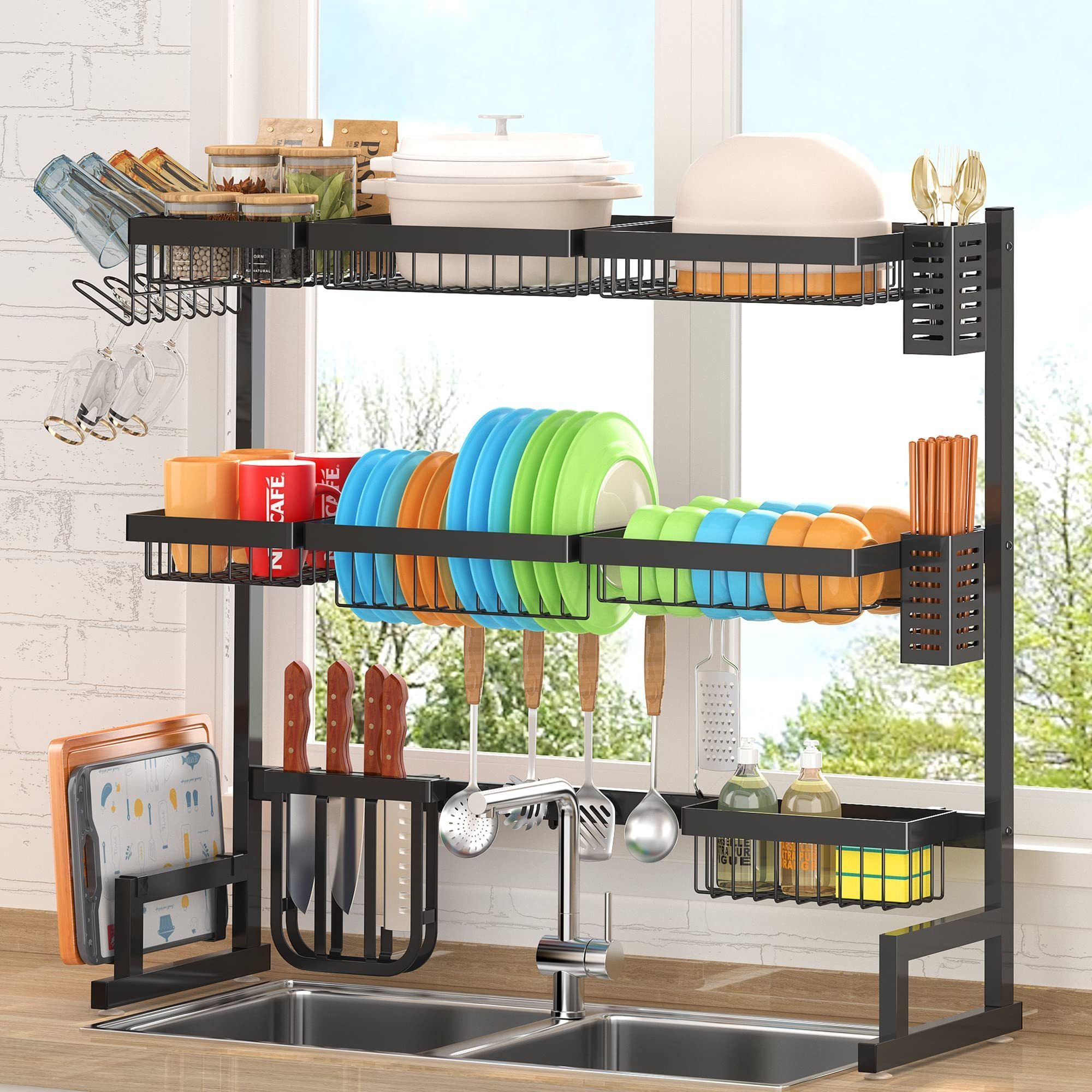 Over Sink Dish Drying Rack (34