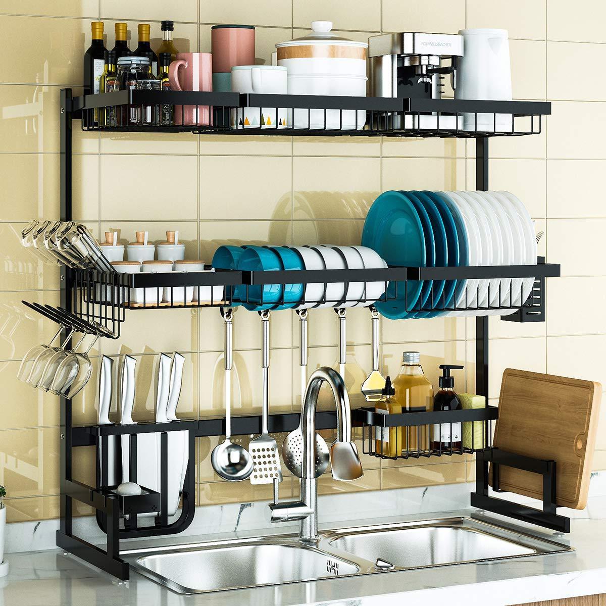 Over Sink Dish Drying Rack (34