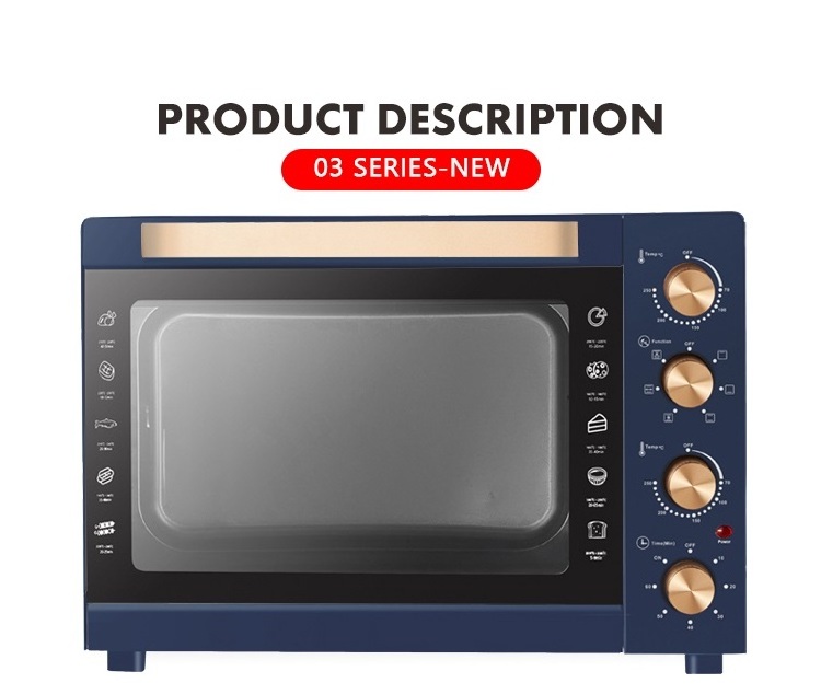 Manufacturer Mechanical Factory Price Combi Electric Ovens For Sale 38L Large Toaster Ovens Household Kitchen Oven