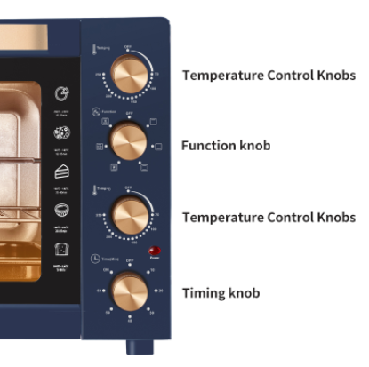 Manufacturer Mechanical Factory Price Combi Electric Ovens For Sale 38L Large Toaster Ovens Household Kitchen Oven