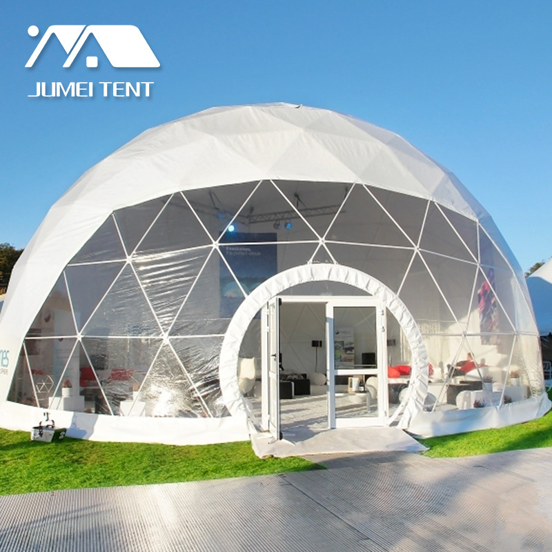 Big Geodesic Glass Dome Tent For Event glamping restaurant igloo dome tent for event