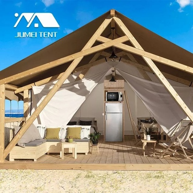 Large space double warm and comfortable wild hotel camping safari tent