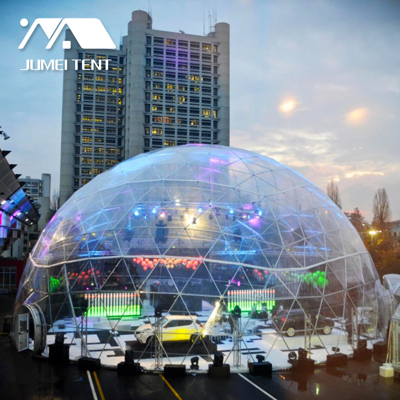 Big Geodesic Glass Dome Tent For Event glamping restaurant igloo dome tent for event