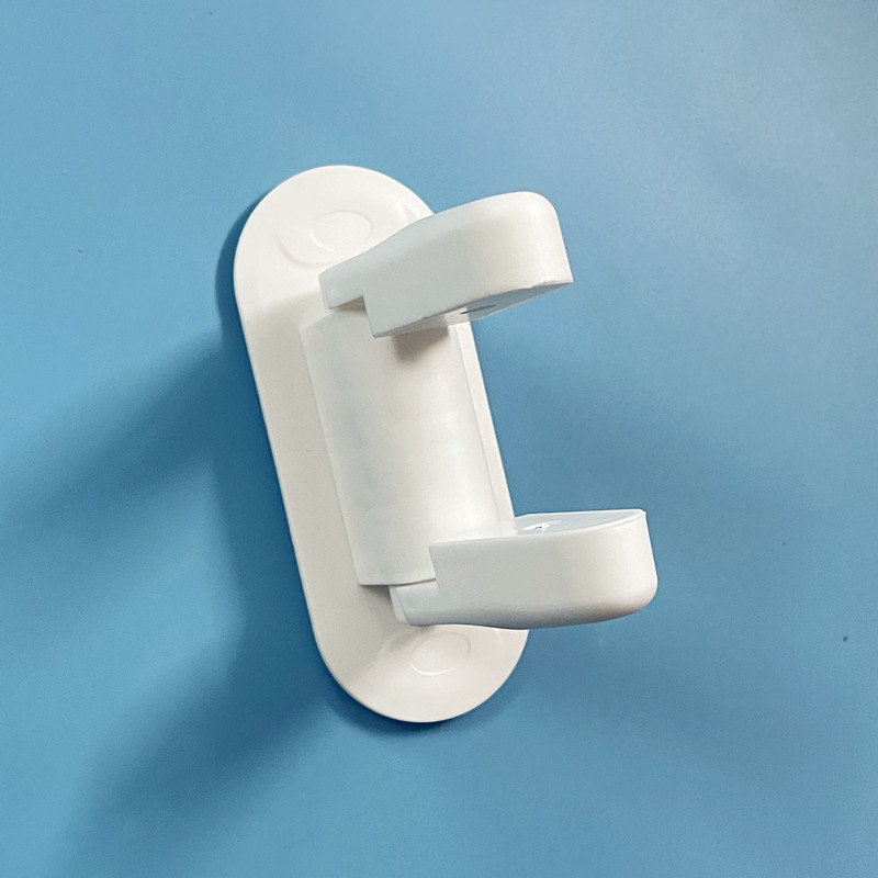 Hot plastic safety locks prevent children from opening doors