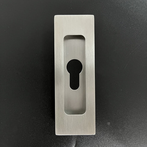 Stainless steel dark handle embedded in sliding door invisible built-in drawer recess handle