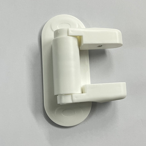 Hot plastic safety locks prevent children from opening doors