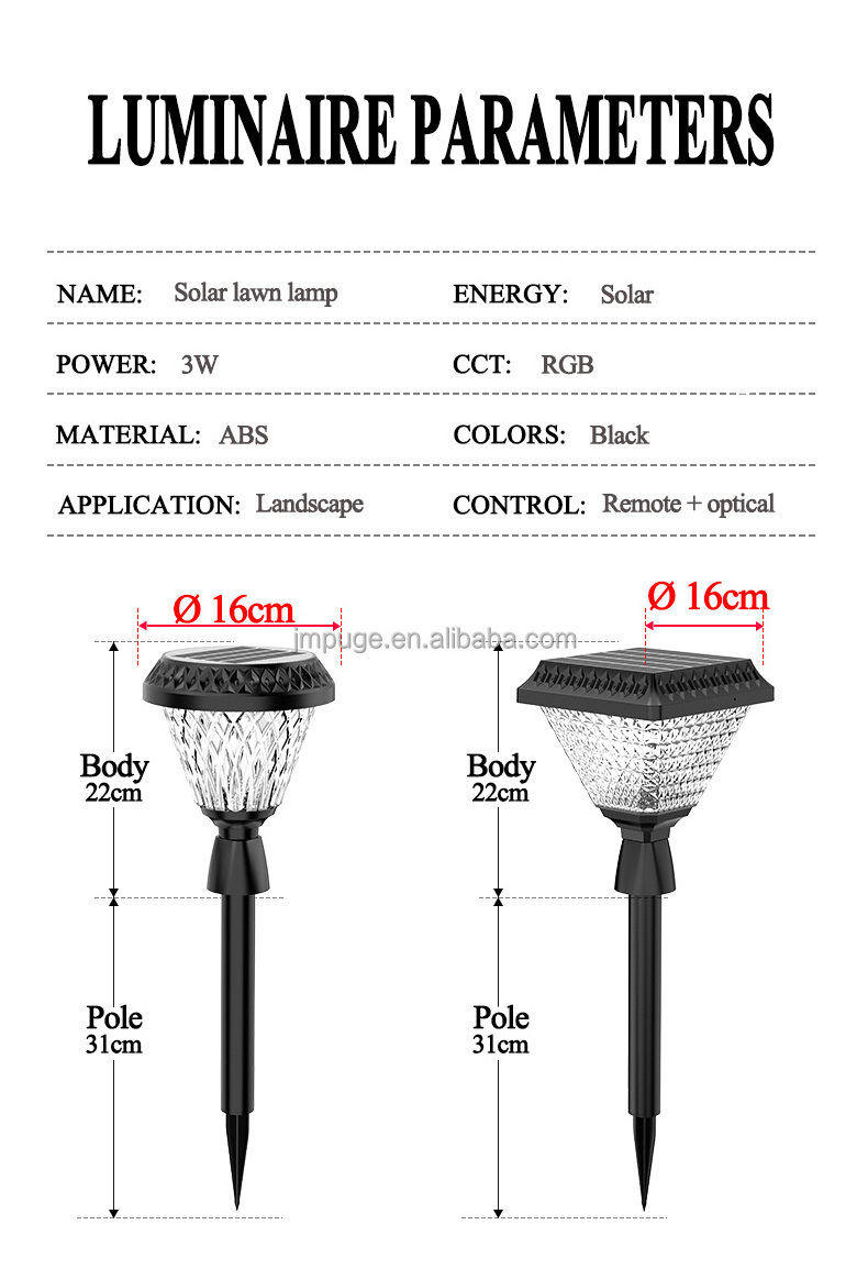 Led Solar Security Wall Light Garden Street Lamp Lights Solar Powered Outdoor Garden Solar spike Light Waterproof Led