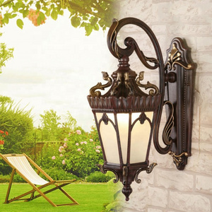 Aluminum Waterproof High Quality Antique Outdoor Wall Lamp exterior wall mounted Classic Vintage Outdoor Led Garden Wall Light