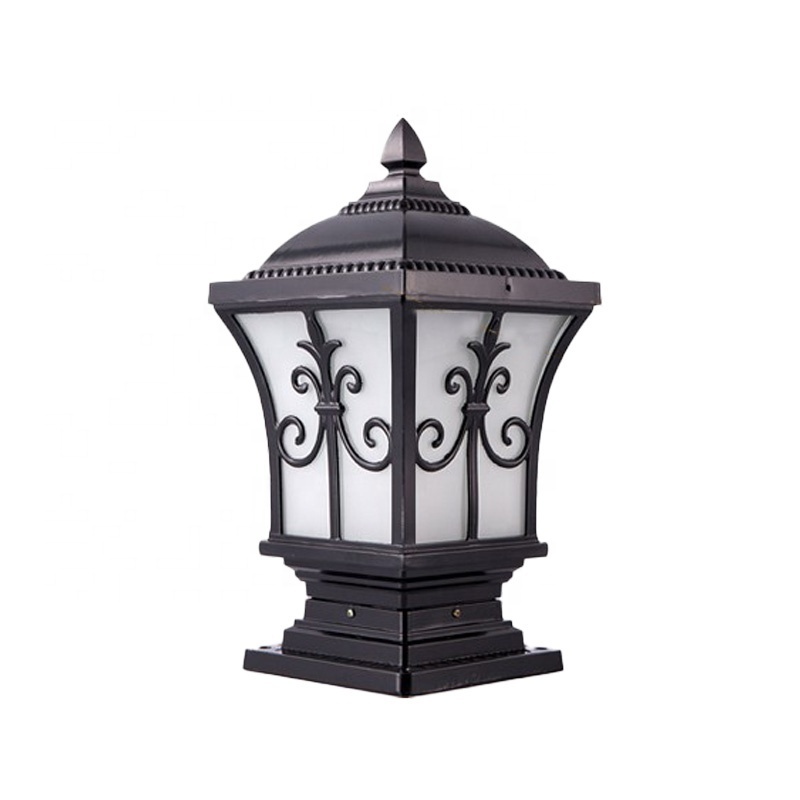 wholesale Electric E27 garden Pillar lamp Led Outdoor Waterproof Fence Lighting European classic Post Column Gate Pillar Light