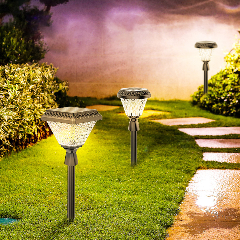 Led Solar Security Wall Light Garden Street Lamp Lights Solar Powered Outdoor Garden Solar spike Light Waterproof Led