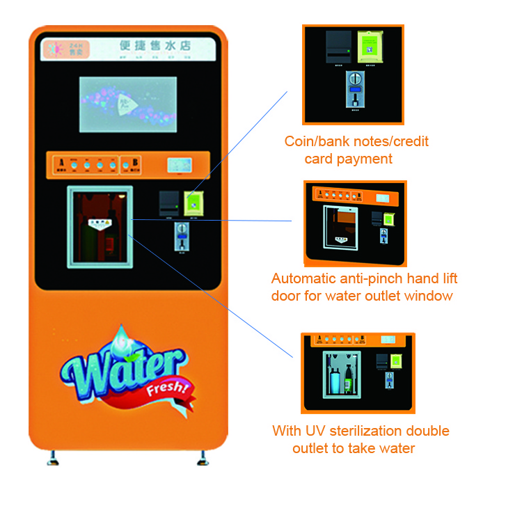 bottle machine ro drinking cold carbonated philippines purifier small retro soda refill water vending machine