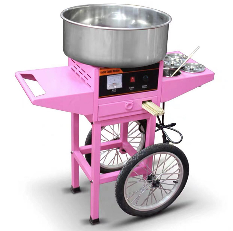 Portable fairy floss sugar cotton candy machine