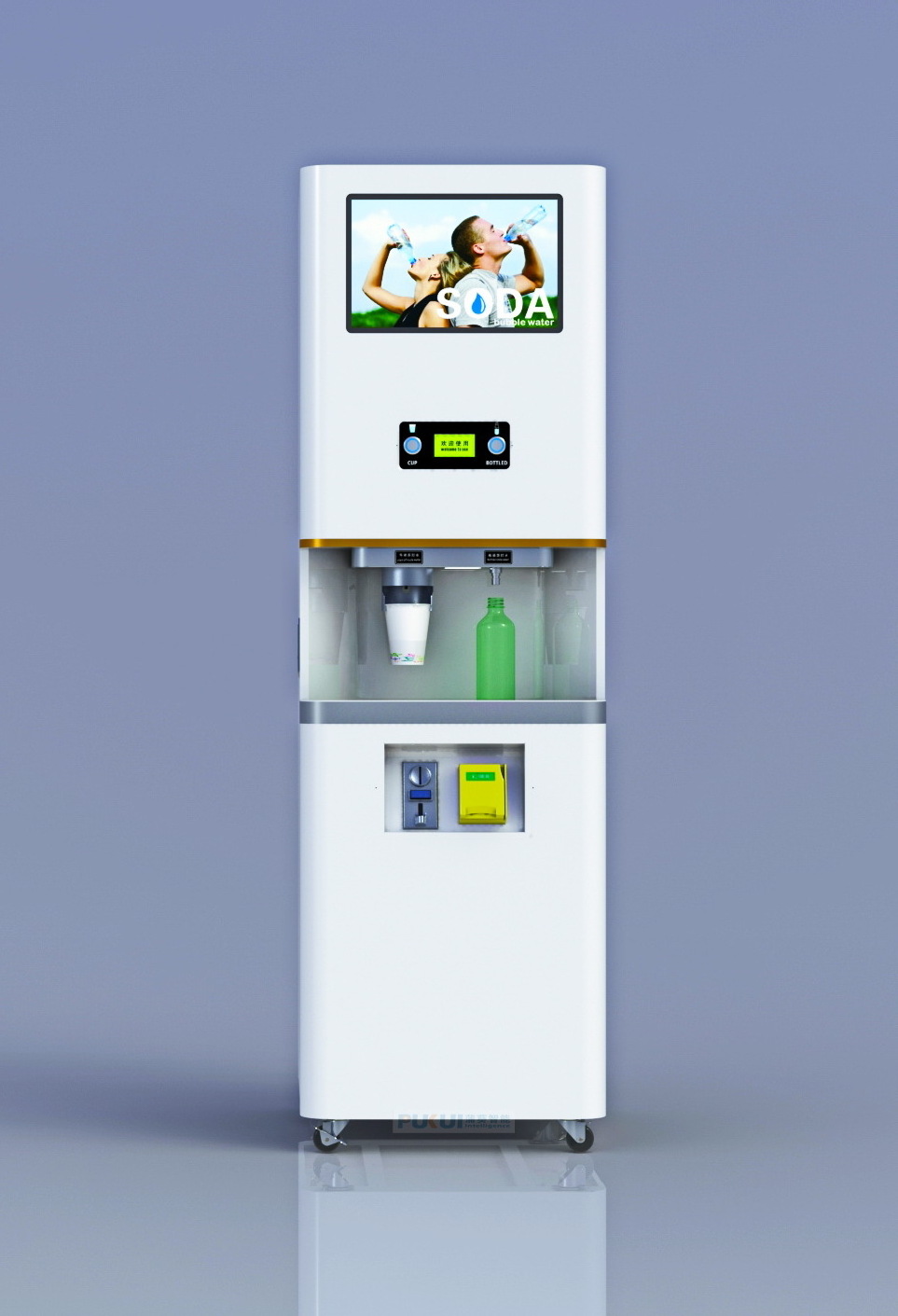 High Quality Coin Operated Custom Soda Sparkling Water Vending Machine