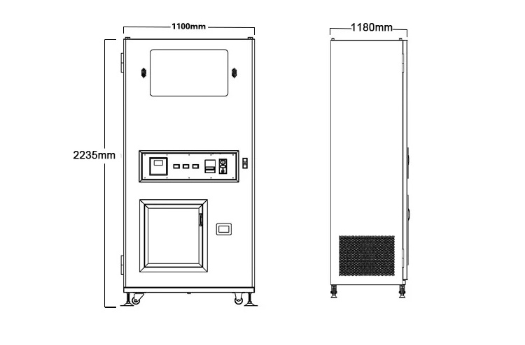 Outdoor coin operated Commercial Grade ice cube make dispenser  ice vending machine 1ton big ice machine vending