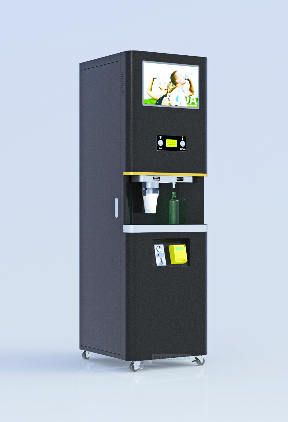 High Quality Coin Operated Custom Soda Sparkling Water Vending Machine