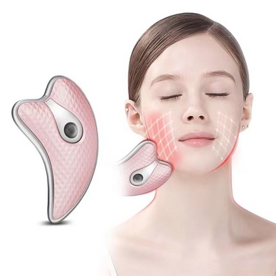 Facial Beauty Product Gua Sha Massage Board 3 Colors Heating LED Therapy Lifting Massager Electric Vibration Neck Gua Sha Scrape