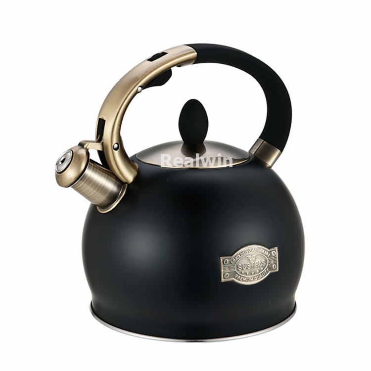 Stainless Steel Teapot Sound Whistle Camping Gas Cooker Tea Kettle Enamel Pot water kettle stainless steel