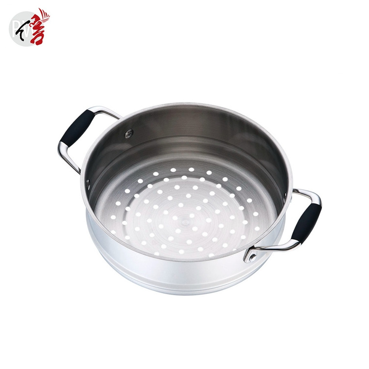 realwin 30cm 10 quart height stainless steel quality 3 layer 4 pcs cooking steamer stock pots