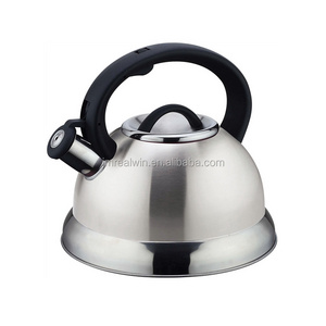 Realwin kitchen Kettle Stainless Steel Whistling Teapot  induction Kettle Heat Protection Handle Kitchen For All Stovetops