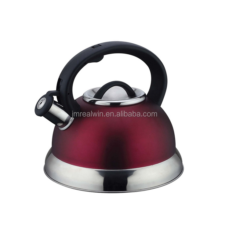 Realwin kitchen Kettle Stainless Steel Whistling Teapot  induction Kettle Heat Protection Handle Kitchen For All Stovetops