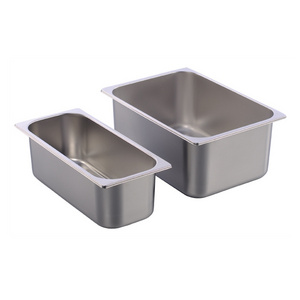 ICE cream  Square pots GN Pan tray Kitchen 304 stainless steel Food  Chafing Buffet Gastronorm Pan Containers