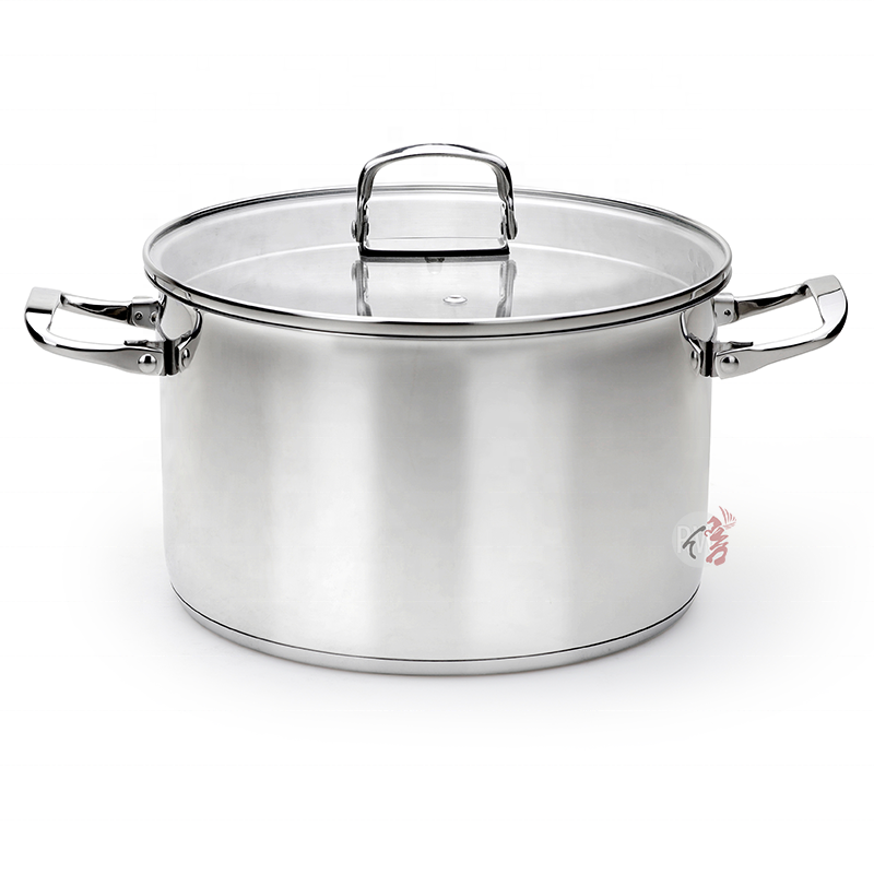 Wholesale New design movable handle kitchen cooking pots and pans stainless steel casserole cookware set