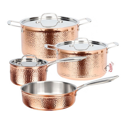 Factory Luxury Cookware Sets Pots And Pans Kitchen Ware Triply Stainless Steel Cooking Pot Set