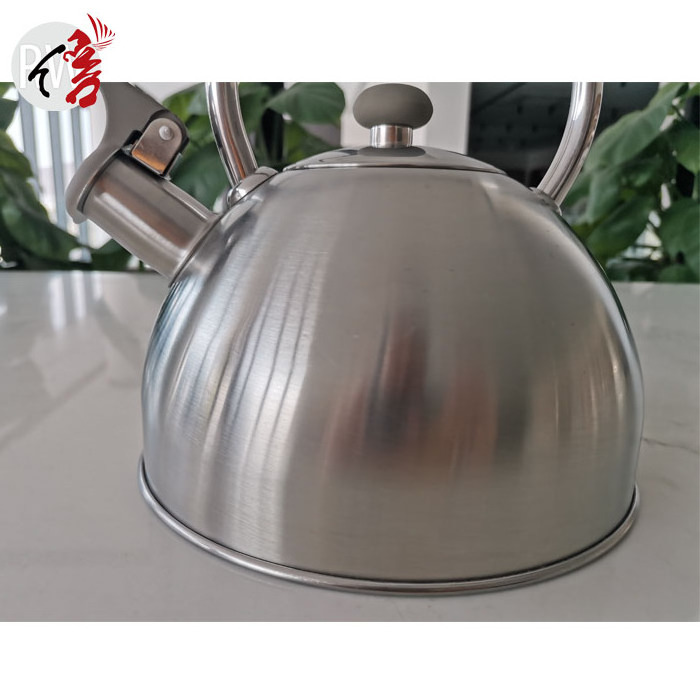 Realwin Tea Kettle Kitchenware Stainless Steel High Quality SS Grey Whistling Kettles