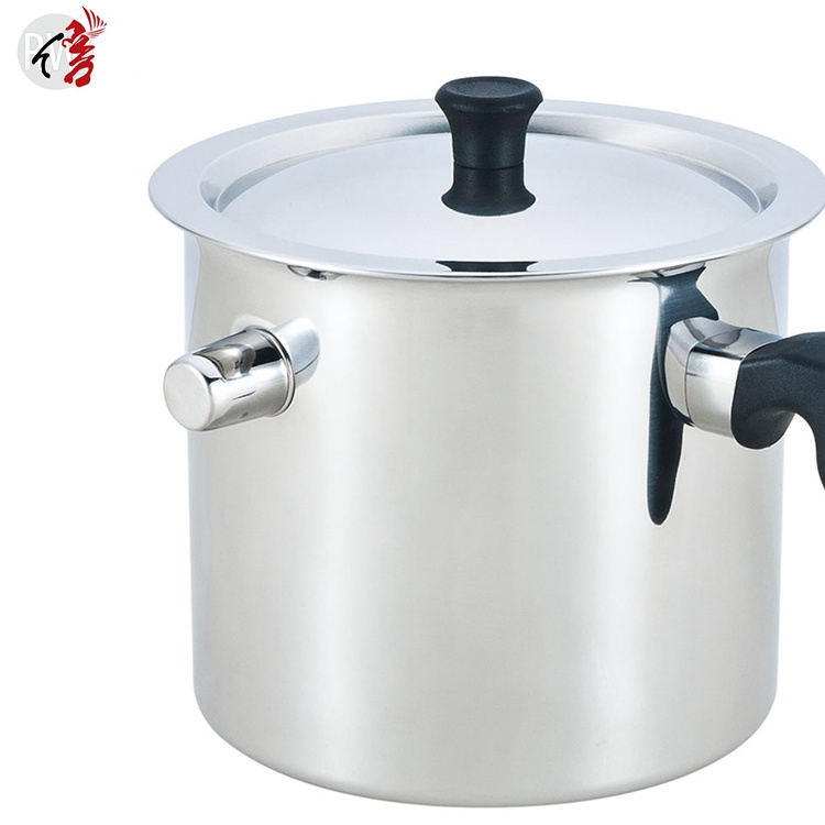 Professional 1.0L/1.5L/2.0L stainless steel double wall milk pan with bakelite handle