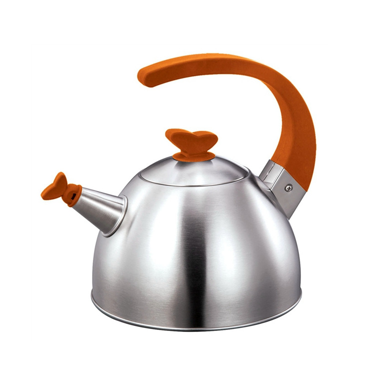 butterfly shape knob 304 stainless steel kettle arab whistling tea kettle