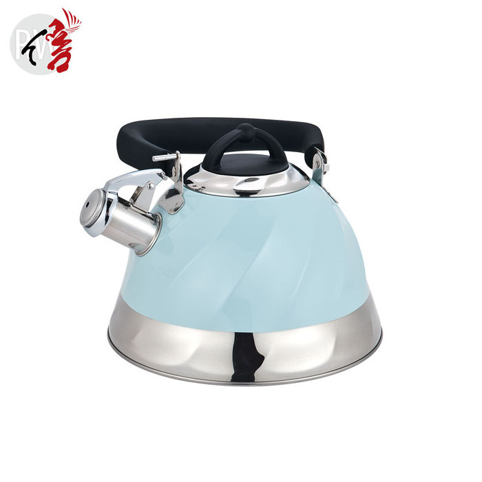 Realwin Home Red Color Coating Stainless Steel Water Kettle For Camping